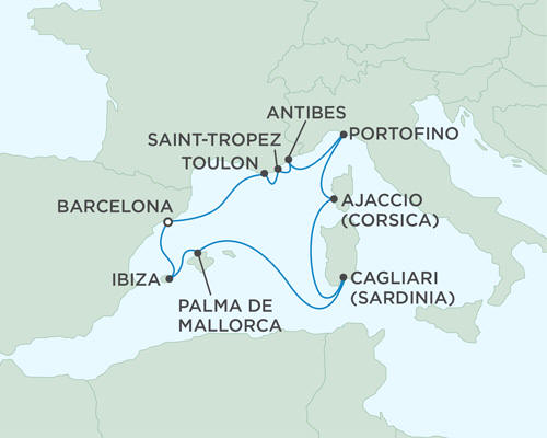 Cruises Around The World Seven Seas Mariner July 2-12 2027 - 10 Days