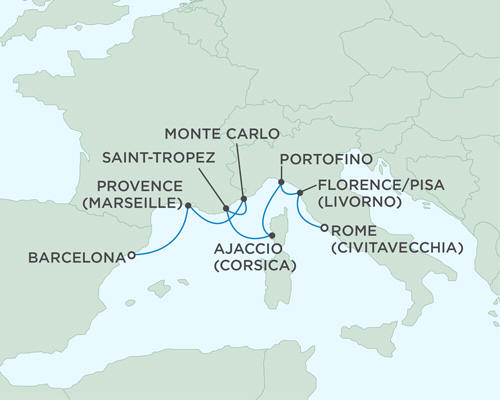Cruises Around The World Seven Seas Mariner July 12-19 2027 - 7 Days