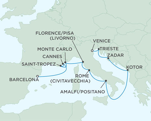 Cruises Around The World Seven Seas Mariner July 29 August 9 2027 - 11 Days