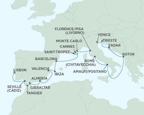 Cruises Around The World Seven Seas Mariner July 29 August 17 2027 - 19 Days
