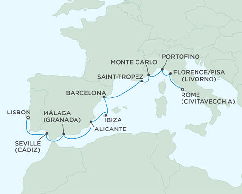 Cruises Around The World Seven Seas Mariner August 17-27 2027 - 10 Days