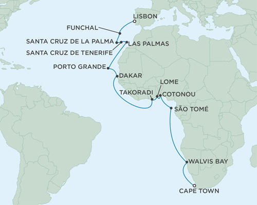 Cruises Around The World Seven Seas Mariner October 31 November 24 2027 - 24 Days