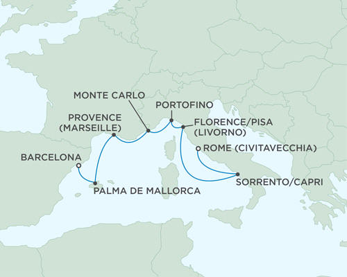 Cruises Around The World Seven Seas Mariner October 14-21 2027 - 7 Days