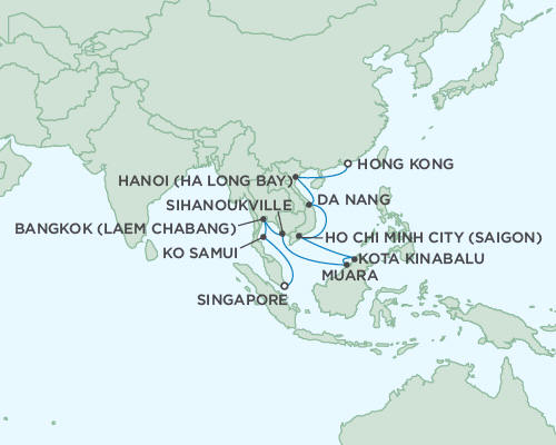 Cruises Around The World Regent Seas Seas Voyager Cruises January 18 February 5 2027 - 18 Days