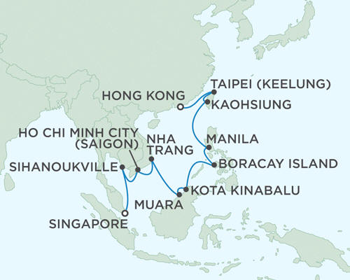 Cruises Around The World Regent Seas Seas Voyager Cruises March 27 April 13 2027 - 17 Days