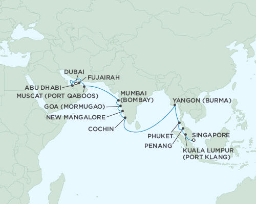 Cruises Around The World Regent Seas Seas Voyager Cruises April 13 May 3 2027 - 20 Days