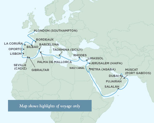 Cruises Around The World Regent Seas Seas Voyager Cruises May 3 June 6 2027 - 34 Days