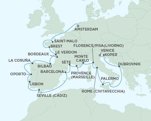 Cruises Around The World Regent Seas Seas Voyager Cruises September 30 October 23 2027 - 23 Days