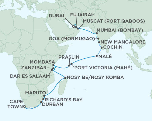 Cruises Around The World Regent Seas Seas Voyager Cruises November 21 December 21 2027 - 30 Days