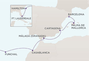 Cruises Around The World Map Cruises Around The World Regent World Cruises RSSC Mariner 2027