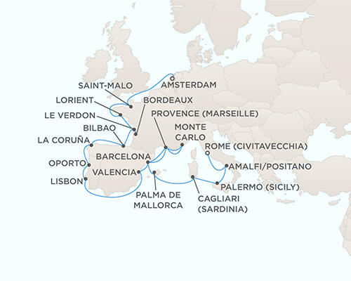 Cruises Around The World Regent Seven Seas Voyager Cruises September 30 October 21 2026 - 21 Days