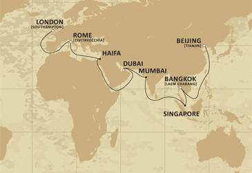 Cruises Around The World Route