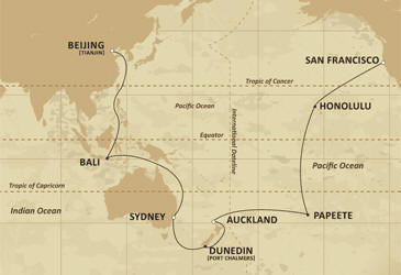 Cruises Around The World Route
