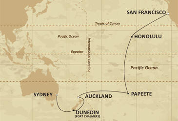 Cruises Around The World Route