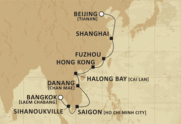 Cruises Around The World Route