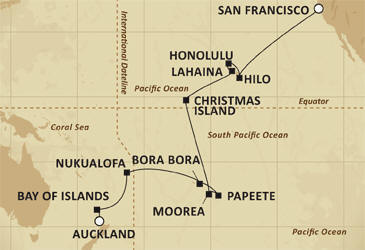 Cruises Around The World Route