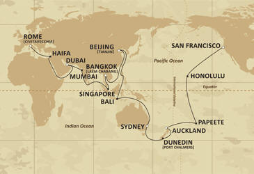 Cruises Around The World Route