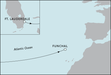 Cruises Around The World Fort Lauderdale to Funchal, Madeira