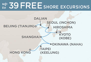 Cruises Around The World Regent World Cruises Voyager 2026 Map March 6-21 2026 - 15 Days