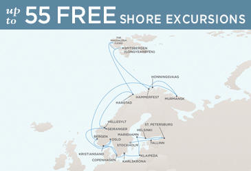 Cruises Around The World Regent World Cruises Voyager 2026 Map STOCKHOLM TO COPENHAGEN