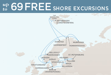 Cruises Around The World Regent World Cruises Voyager 2026 Map OSLO TO STOCKHOLM