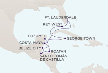 Cruises Around The World Map - Regent Seven Seas Navigator 2028 Cruises
