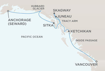 Cruises Around The World Map - Regent Seven Seas Navigator 2028 Cruises