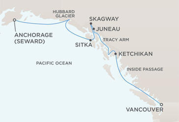 Cruises Around The World Map - Regent Seven Seas Navigator 2028 Cruises