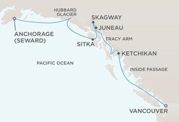 Cruises Around The World Map - Regent Seven Seas Navigator 2028 Cruises