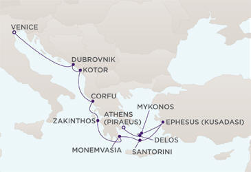 Cruises Around The World Route