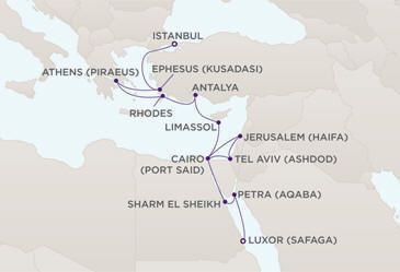 Cruises Around The World Route