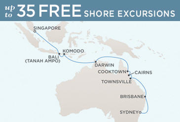 Cruises Around The World Regent World Cruises Voyager 2029 Map December 22 2029 January 7 2026 - 16 Days