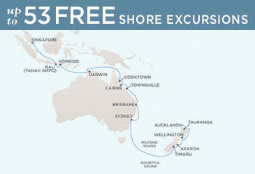 Cruises Around The World Regent World Cruises Voyager 2029 Map December 22 2029 January 17 2026 - 26 Days