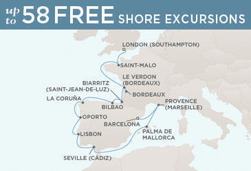 Cruises Around The World Route Map Cruises Around The World Regent World Cruises Voyager RSSC September 12-26 2029 - 14 Days