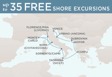 Cruises Around The World Route Map Cruises Around The World Regent World Cruises Voyager RSSC October 23 November 2 2029 - 10 Days