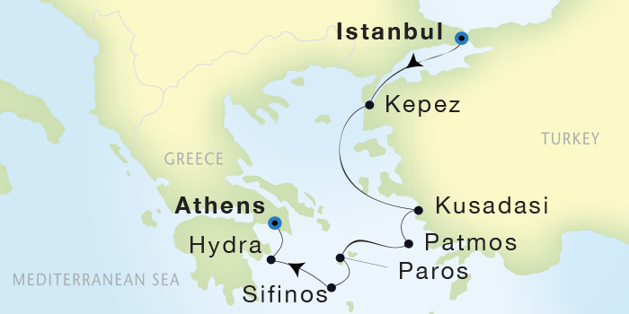 Cruises Around The World Seadream Yacht Club, Seadream 1 June 25 July 2 2028 Istanbul, Turkey to Athens (Piraeus), Greece