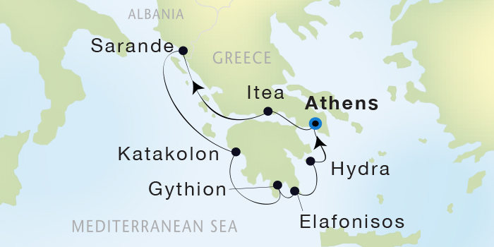 Cruises Around The World Seadream Yacht Club, Seadream 2 June 18-25 2028 Athens (Piraeus), Greece to Athens (Piraeus), Greece