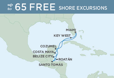 Cruises Around The World Seven Seas navigator December 17-27 2027 Miami, Florida to Miami, Florida
