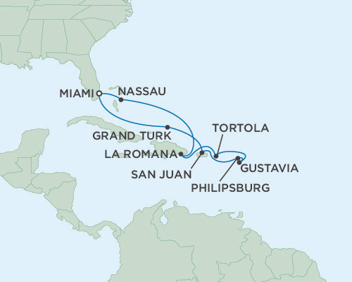 Cruises Around The World Seven Seas Navigator February 9-19 2028 Miami, Florida to Miami, Florida