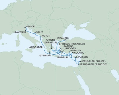 Cruises Around The World Seven Seas Navigator September 15 October 3 2028 Istanbul, Turkey to Venice, Italy