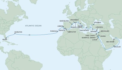 Cruises Around The World Seven Seas Navigator - RSSC April 3 May 13 2026 Cruises Abu Dhabi, United Arab Emirates to Miami, FL United States