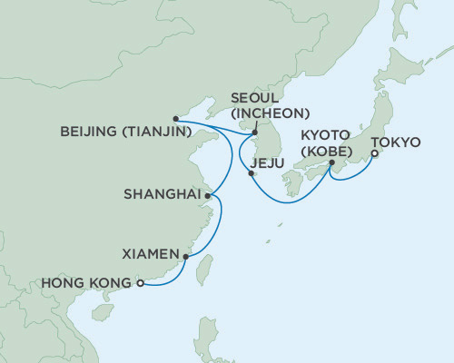 Cruises Around The World Seven Seas Voyager February 20 March 7 2028 Hong Kong, China To Tokyo, Japan
