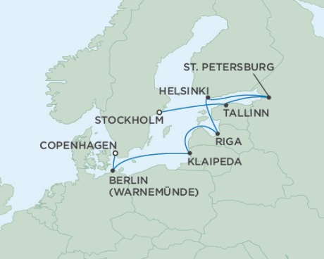 Cruises Around The World Seven Seas Voyager July 23 August 2 2028 Copenhagen, Denmark to Stockholm, Sweden