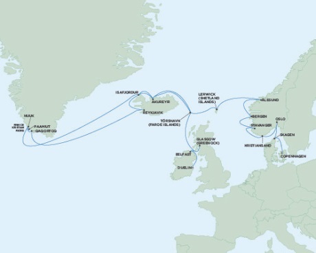 Cruises Around The World Seven Seas Voyager June 26 July 23 2028 Dublin, Ireland to Copenhagen, Denmark
