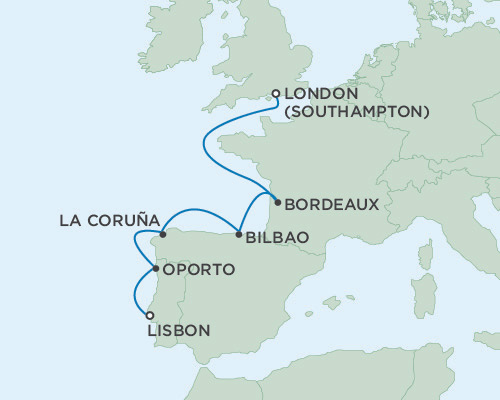 Cruises Around The World Seven Seas Voyager May 30 June 6 2028 Lisbon, Portugal to London (Southampton), England