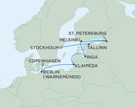 Cruises Around The World Seven Seas Voyager September 12-22 2028 Copenhagen, Denmark to Stockholm, Sweden