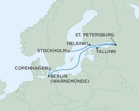Cruises Around The World Seven Seas Voyager September 5-12 2028 Stockholm, Sweden to Copenhagen, Denmark
