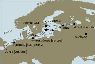Cruises Around The World Seven Seas Voyager RSSC Dover Amsterdam