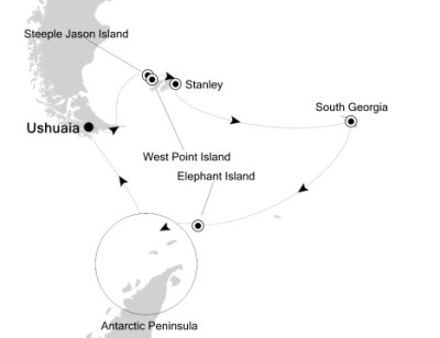 Cruises Around The World Silversea Silver Explorer January 9-27 2026 Ushuaia, Argentina to Ushuaia, Argentina