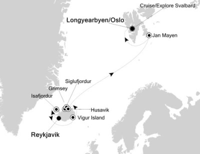 Cruises Around The World Silversea Silver Explorer June 30 July 12 2026 Reykjavík, Iceland to Longyearbyen, Svalbard And Jan Mayen